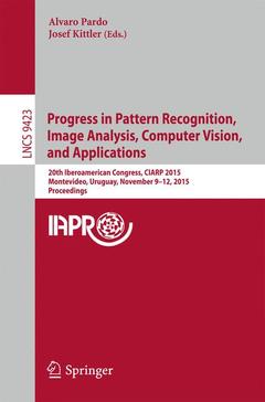Couverture de l’ouvrage Progress in Pattern Recognition, Image Analysis, Computer Vision, and Applications