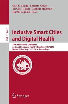 Couverture de l’ouvrage Inclusive Smart Cities and Digital Health