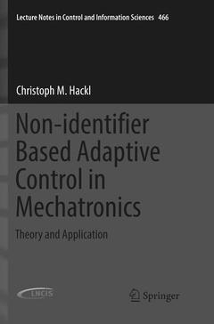 Couverture de l’ouvrage Non-identifier Based Adaptive Control in Mechatronics
