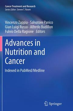 Couverture de l’ouvrage Advances in Nutrition and Cancer