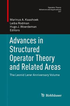 Cover of the book Advances in Structured Operator Theory and Related Areas