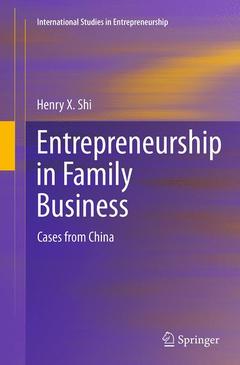 Couverture de l’ouvrage Entrepreneurship in Family Business