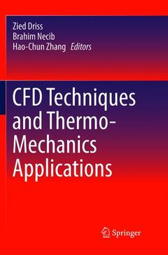 Couverture de l’ouvrage CFD Techniques and Thermo-Mechanics Applications