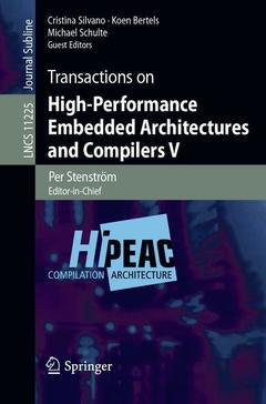 Couverture de l’ouvrage Transactions on High-Performance Embedded Architectures and Compilers V