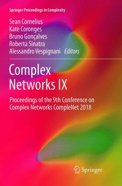 Couverture de l’ouvrage Complex Networks IX