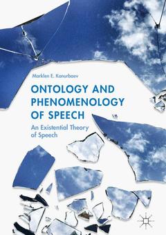 Cover of the book Ontology and Phenomenology of Speech