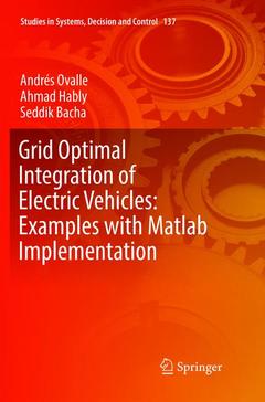 Couverture de l’ouvrage Grid Optimal Integration of Electric Vehicles: Examples with Matlab Implementation