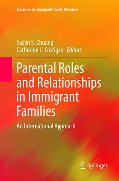 Couverture de l’ouvrage Parental Roles and Relationships in Immigrant Families
