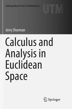 Couverture de l’ouvrage Calculus and Analysis in Euclidean Space
