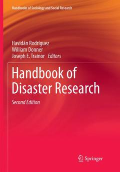 Couverture de l’ouvrage Handbook of Disaster Research