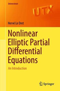 Couverture de l’ouvrage Nonlinear Elliptic Partial Differential Equations