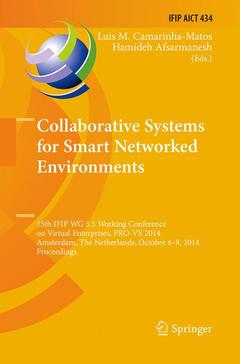 Couverture de l’ouvrage Collaborative Systems for Smart Networked Environments