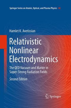 Couverture de l’ouvrage Relativistic Nonlinear Electrodynamics