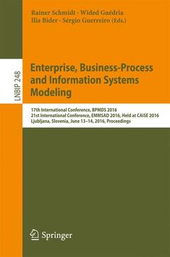 Couverture de l’ouvrage Enterprise, Business-Process and Information Systems Modeling