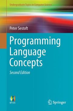Couverture de l’ouvrage Programming Language Concepts