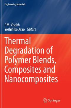 Couverture de l’ouvrage Thermal Degradation of Polymer Blends, Composites and Nanocomposites