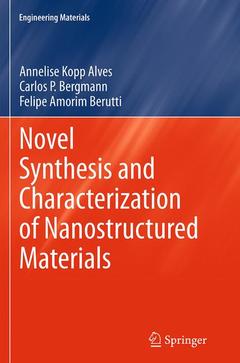 Couverture de l’ouvrage Novel Synthesis and Characterization of Nanostructured Materials
