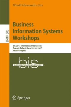 Couverture de l’ouvrage Business Information Systems Workshops