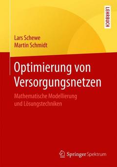 Cover of the book Optimierung von Versorgungsnetzen