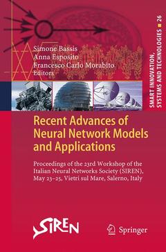 Cover of the book Recent Advances of Neural Network Models and Applications
