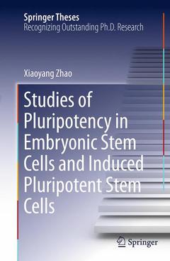 Couverture de l’ouvrage Studies of Pluripotency in Embryonic Stem Cells and Induced Pluripotent Stem Cells