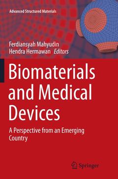 Couverture de l’ouvrage Biomaterials and Medical Devices