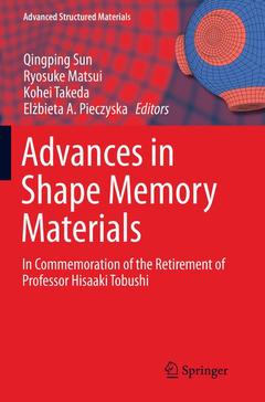 Couverture de l’ouvrage Advances in Shape Memory Materials