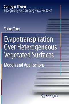 Couverture de l’ouvrage Evapotranspiration Over Heterogeneous Vegetated Surfaces