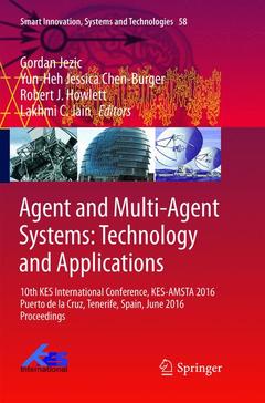 Couverture de l’ouvrage Agent and Multi-Agent Systems: Technology and Applications