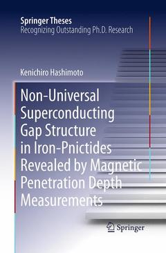 Couverture de l’ouvrage Non-Universal Superconducting Gap Structure in Iron-Pnictides Revealed by Magnetic Penetration Depth Measurements