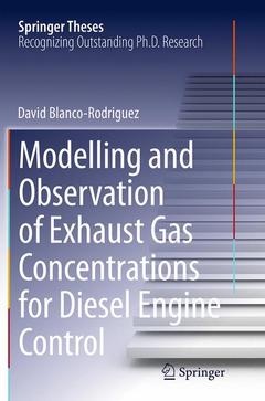 Couverture de l’ouvrage Modelling and Observation of Exhaust Gas Concentrations for Diesel Engine Control