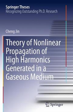 Couverture de l’ouvrage Theory of Nonlinear Propagation of High Harmonics Generated in a Gaseous Medium