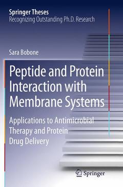 Couverture de l’ouvrage Peptide and Protein Interaction with Membrane Systems