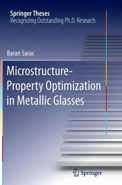 Couverture de l’ouvrage Microstructure-Property Optimization in Metallic Glasses