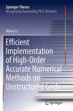 Couverture de l’ouvrage Efficient Implementation of High-Order Accurate Numerical Methods on Unstructured Grids
