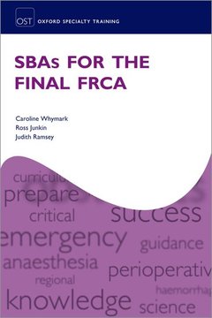 Couverture de l’ouvrage SBAs for the Final FRCA