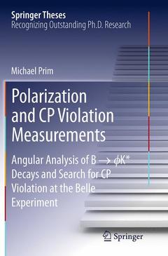 Couverture de l’ouvrage Polarization and CP Violation Measurements