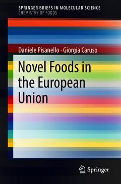 Couverture de l’ouvrage Novel Foods in the European Union