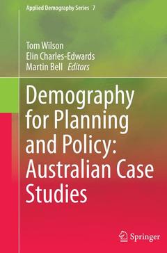 Couverture de l’ouvrage Demography for Planning and Policy: Australian Case Studies
