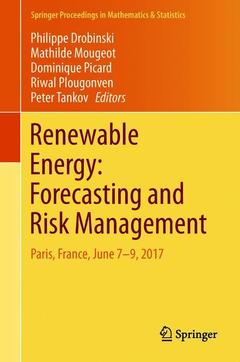 Cover of the book Renewable Energy: Forecasting and Risk Management
