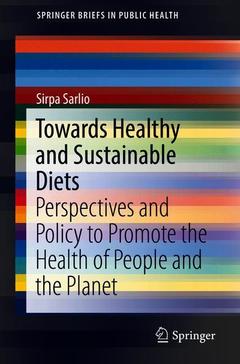 Cover of the book Towards Healthy and Sustainable Diets