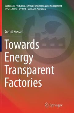 Couverture de l’ouvrage Towards Energy Transparent Factories