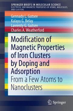 Couverture de l’ouvrage Modification of Magnetic Properties of Iron Clusters by Doping and Adsorption