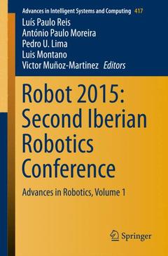 Couverture de l’ouvrage Robot 2015: Second Iberian Robotics Conference