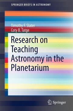 Cover of the book Research on Teaching Astronomy in the Planetarium