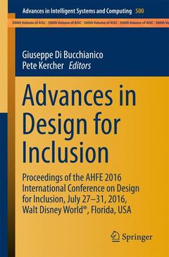 Couverture de l’ouvrage Advances in Design for Inclusion