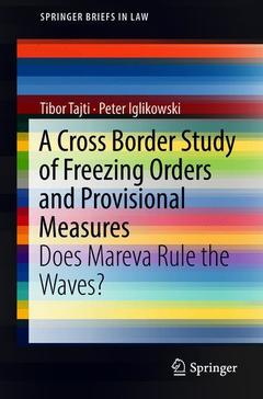 Cover of the book A Cross Border Study of Freezing Orders and Provisional Measures