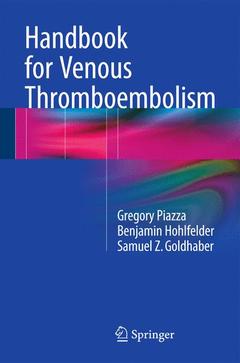 Couverture de l’ouvrage Handbook for Venous Thromboembolism