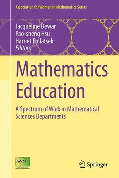 Couverture de l’ouvrage Mathematics Education