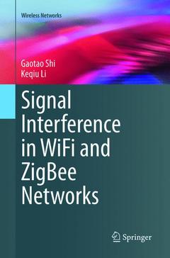 Couverture de l’ouvrage Signal Interference in WiFi and ZigBee Networks